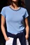 Collared Short Sleeve Knitwear - 2