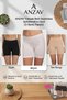 Women's Seamless Gathering Stretchy Mid-Length Stretchy Shorts Boxer - 3-Dimensional Stretchability