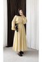 Gipeli Collared Blouse Skirt Set - 3250 - Butter Yellow