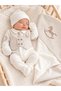 Pugi̇ Vested Horse 4-Piece 100% Cotton Newborn Baby Boy Hospital Discharge Set