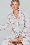 Women's Ribbon Patterned Multi-Colored Pajama Set 4798