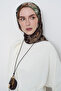 Tılsım Twill Silk Scarf - Brown - 3