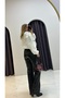 Wide Leg Faux Leather Trousers - 4