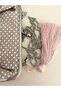 23x15 cm bird's nest themed 100% hand-embroidered linen lightweight vintage bag - 4