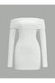 Rochie mini, alb - 3