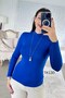 Half Fisherman Viscose Combed Cotton Blouse 7K130 - 2