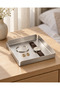 Fold Large 20X20 cm Square Metal Serving and Presentation Tray - 5