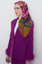 Tılsım twill silk scarf - orange - 4
