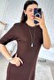 Crew Neck Knitwear Dress 7K124 - 3