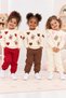 Baby Girl Şardonlu Sweatshirt and Sweatpants Top and Bottom Set - 4