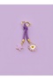 Evil Eye Beaded and Golden Yellow Detailed Bag Accessory, Luck Charm Bag Ornament and Keychain (1 Piece Is Sent) - 4