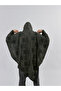 Khaki Poker Patterned Men's Poncho Coc3570 - 4