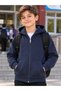 Hooded Zipper Sweatshirt 3 Thread Pile Inside School Casual Girl Boy Children Unisex