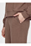 Two Mt Shop Quality Lcw Vision Brown Diver Fabric Plain Standard & Regular Women's Sweatpants - 4