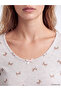 Two Mt Shop Quality Lcw Young Gray Ribbed Patterned Long Sleeve Women's Pajama Set - 3