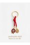 Evil Eye Beaded and Golden Yellow Detailed Bag Accessory, Luck Charm Bag Ornament and Keychain (1 Piece Is Sent) - 2
