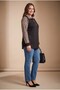 Leopard Patterned Zipper Collar Oversized Sweatshirt Black - 3