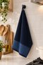 Set of 6 Kitchen Towels, 100% Cotton, 30X50, Anthracite Gray Patterned - 2