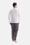 Dark Brown Plaid Flannel Trousers - 2
