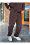 Burgundy Washed Pipe Leg Sweatpants Rsp - 2