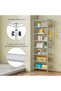 8-Tier Shelving Unit,Adjustable,Two 4-Tier Storage Shelves(Silver) - 5