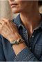 Handmade Leather Cord Bracelet with Fish and Blue Bead Detail, Special Design - 2
