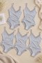 5-Piece Women's Lace Rope Strap Cotton Athlete Panties Underwear Set Blue