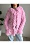 Tasseled Collar with Snap Buttons Soft Cardigan - 6