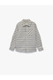 Cotton Long Sleeve Checkered Shirt with Pockets - 3