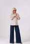 Maternity Long Sleeve Velvet Shirt Stone - 5