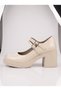 Beety Black Patent Leather Double Strap Platform Mary Jane Shoes - 3
