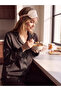 Esvab • Modern & Distinctive Shirt Roba Collar Striped Satin Women's Pajama Set - 2