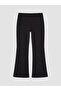 Two Mt Shop Quality Black Interlock Plain Narrow & Slim Women's Sweatpants - 5