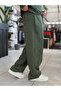 Khaki Washed Pipe Leg Sweatpants Rsp - 3