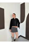 Women's Zippered Suede Jacket with Fringes on the Back - 5