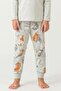 Girl's Soft Green Waiter Pajama Bottoms - 2