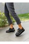 Black Emerald Lace-Up Women's Casual Sneakers