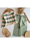 Girl's Top-Bottom Knitwear Set 3-10 Years Old - 2