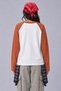 Women's Oversize Contrast Sleeve Raglan Crew Neck Drop Shoulder T-Shirt - 3