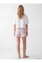 Two Mt Shop Quality Lcw Young Ecru Combed Cotton Printed Short Sleeve Women's Shorts Pajama Set - 4