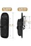 Tactical Flashlight Pouch Holster, Rotatable Flashlight Holder Belt Clip Tactical Torch Carry on - 3