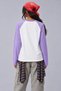 Women's Oversize Contrast Sleeve Raglan Crew Neck Drop Shoulder T-Shirt - 3