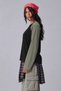 Women's Oversize Contrast Sleeve Raglan Crew Neck Drop Shoulder T-Shirt - 2