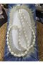 Cream-Colored İnci Long Necklace - 2