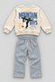 Girls / Boys Penguin Printed Sweatshirt and Striped Bottom Set Three Yarn Diagonal - 4