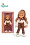 Fashion Doll for Kids with Long Hair, Stylish Plaid Outfit, Shoes & Accessories, Dress-Up Girl Doll for Pretend Play, Storytelling & Imaginative Role Play
