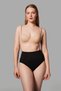 Night Black Gathering High-Waisted Panties 1010