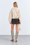 Women's Shawl Collar Metal Buckle Wide Sleeve Oversize Jacket - 4