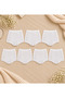 7-Pack Women's Extra High Waist Gathering Cotton Modal Panties White
