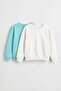 Unisex Kids 2-Piece Basic Crew Neck Sweatshirt Set